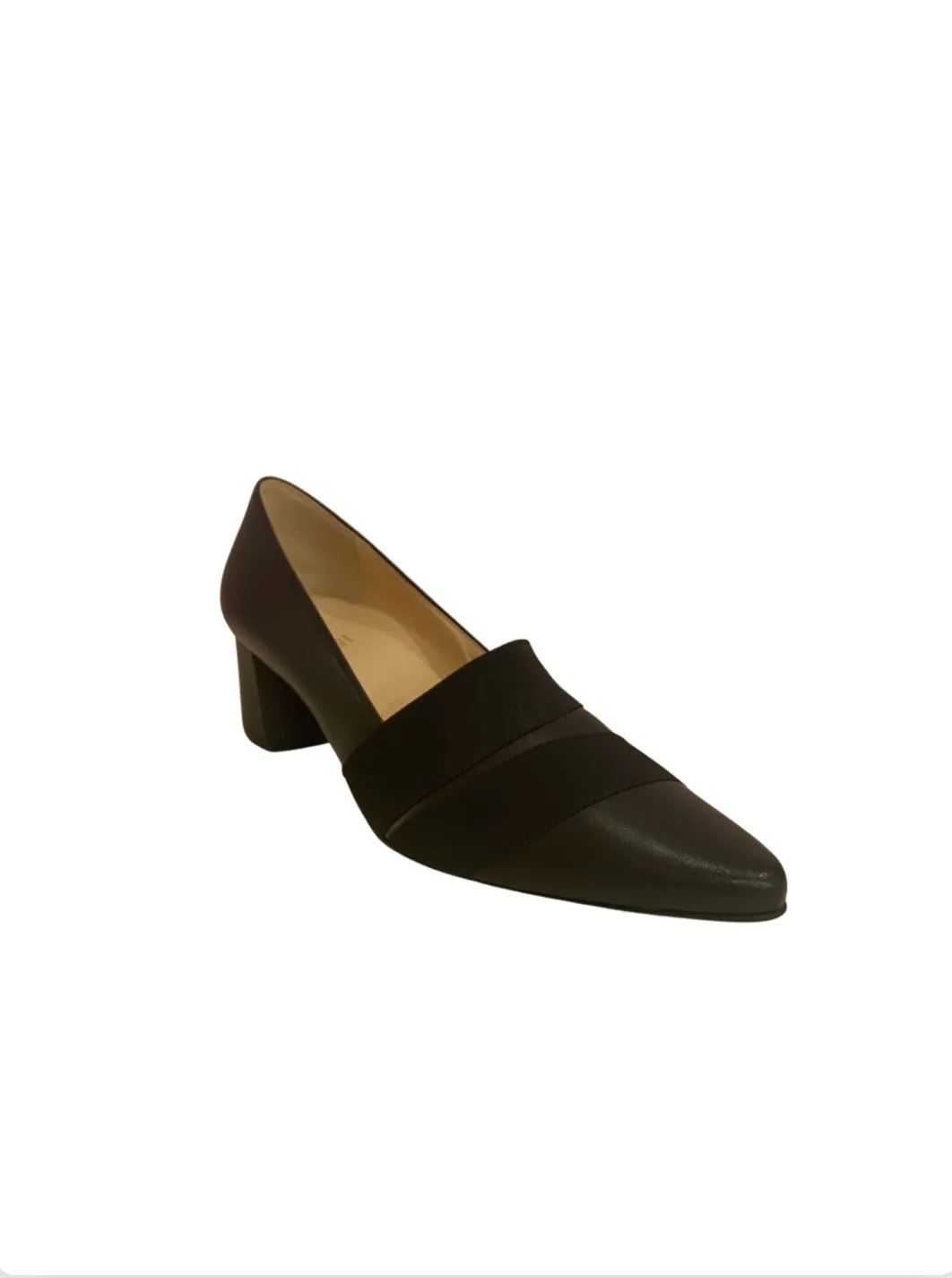 174540 Black Pump with Block Heel