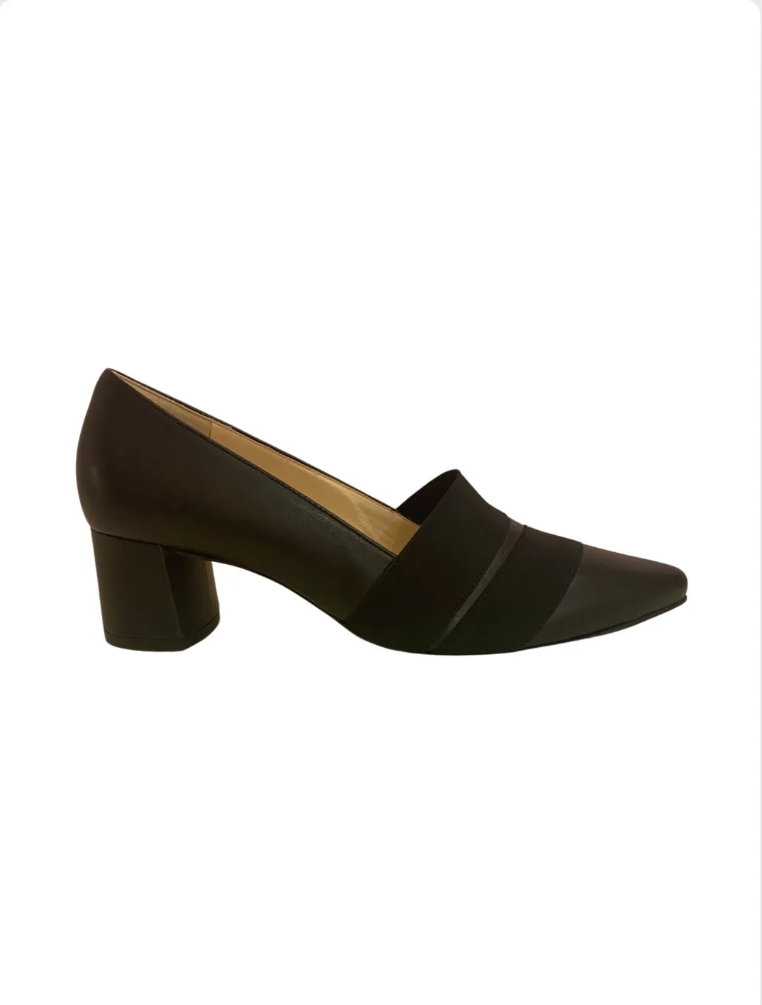 174540 Black Pump with Block Heel