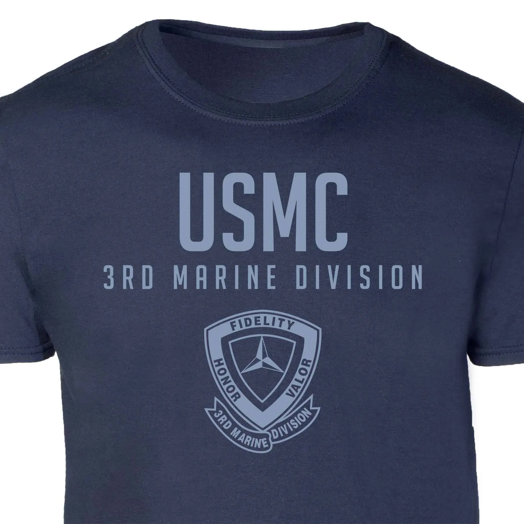 3rd Marine Division Tonal Patch Graphic T-shirt