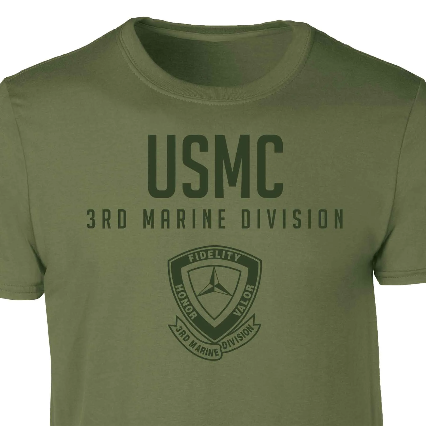 3rd Marine Division Tonal Patch Graphic T-shirt