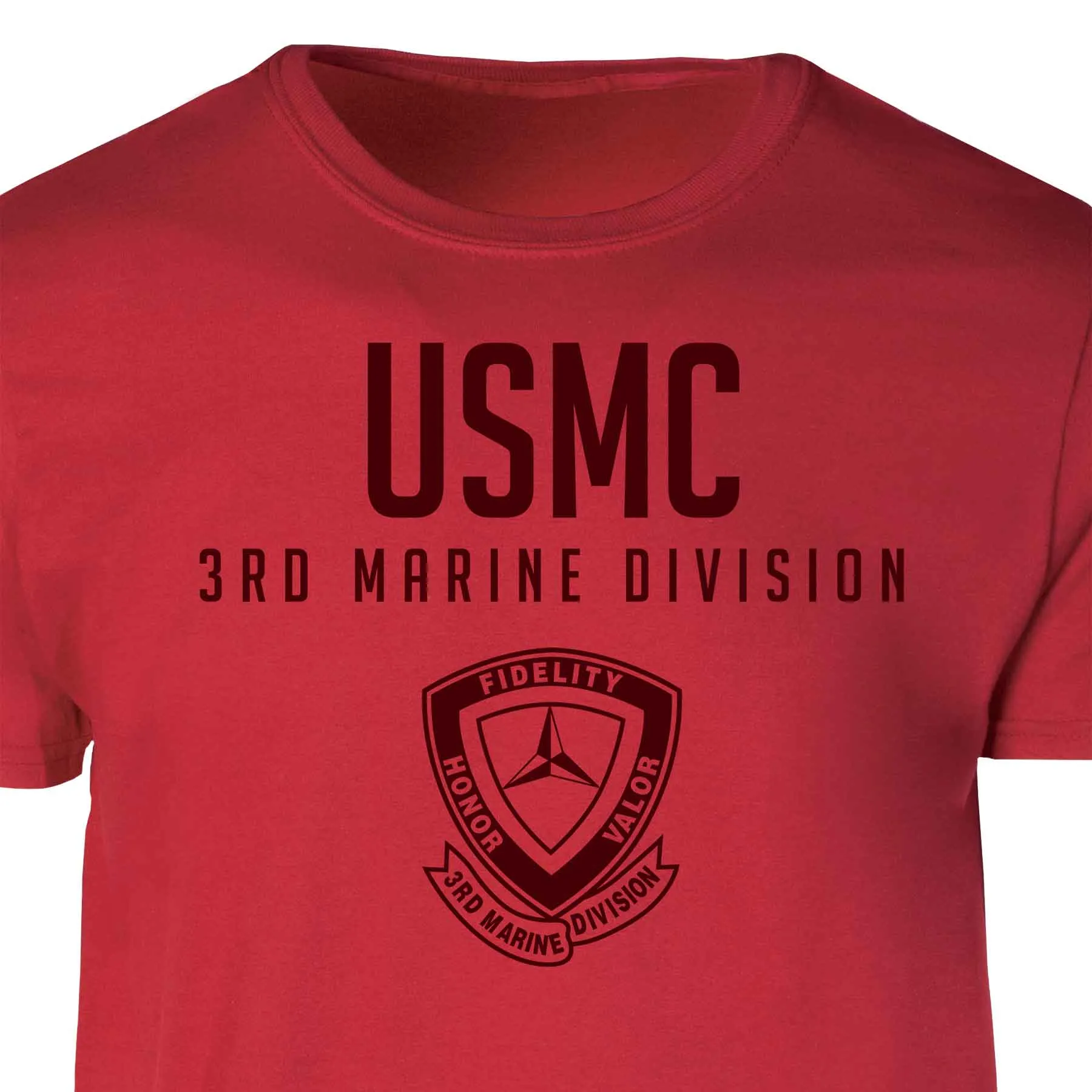 3rd Marine Division Tonal Patch Graphic T-shirt