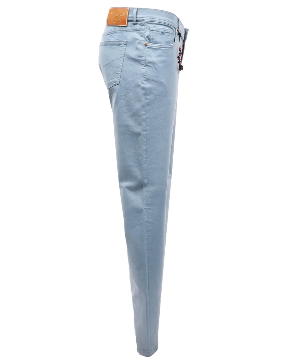 5 Pocket Stretch Pants in Soft Blue