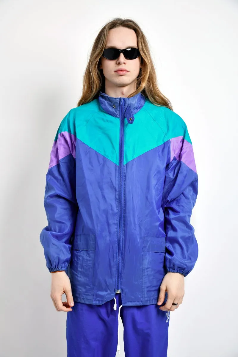 90s retro windbreaker multi