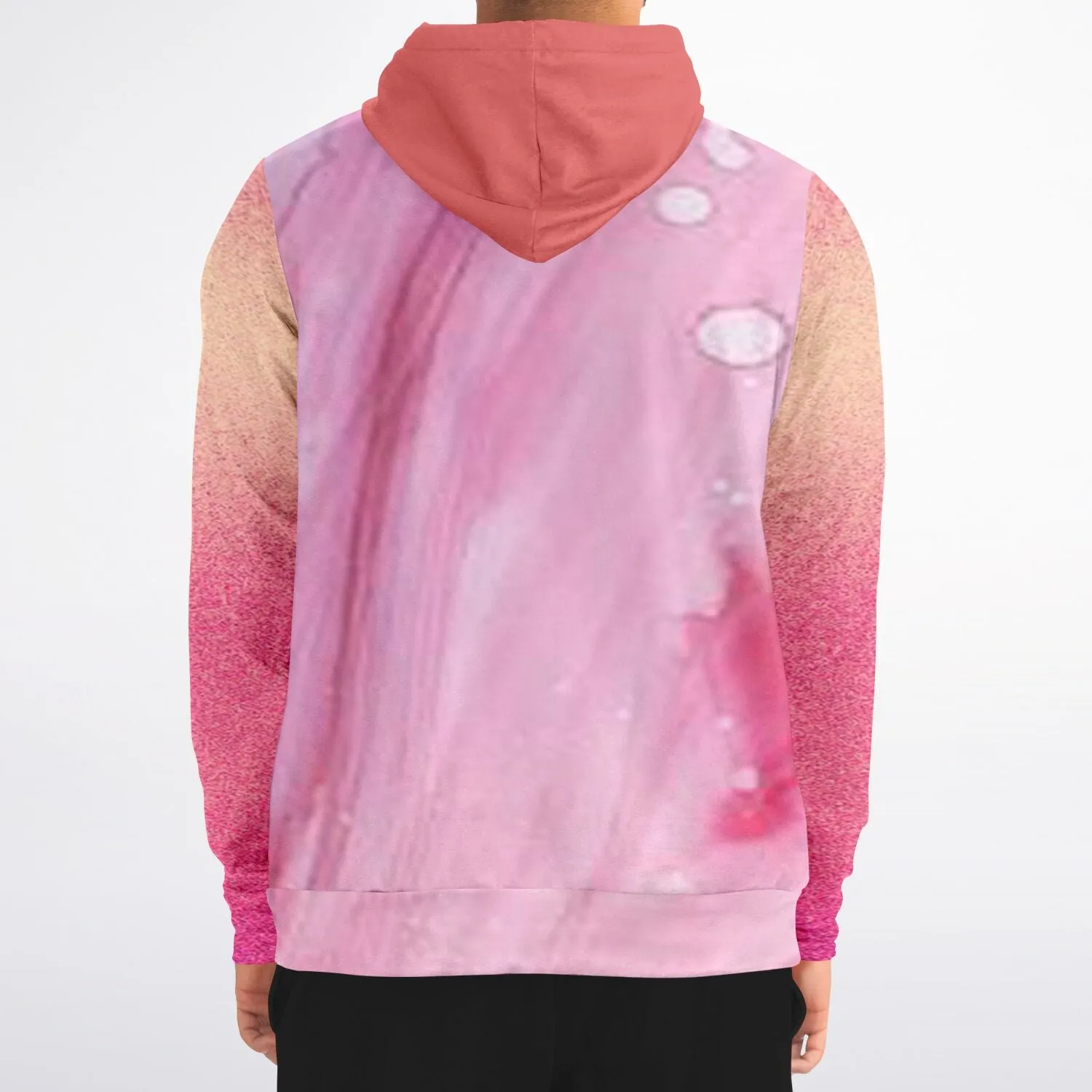 a hoodie with pinks