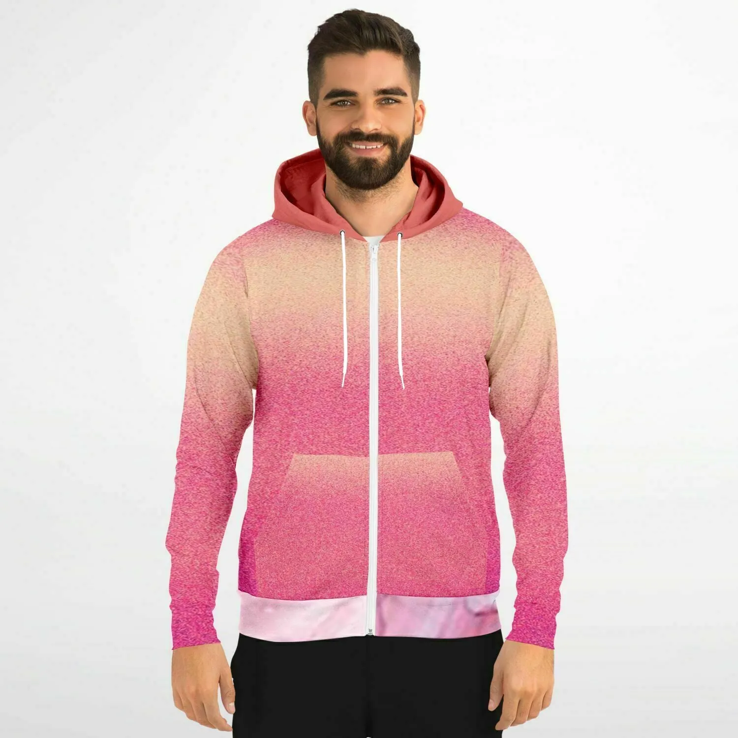 a hoodie with pinks