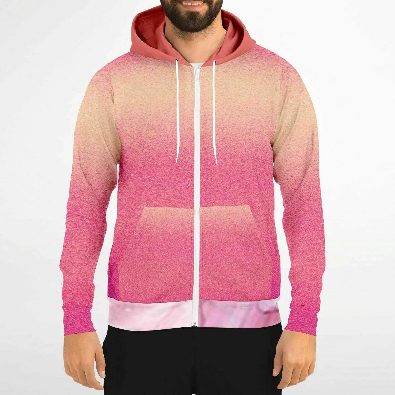 a hoodie with pinks