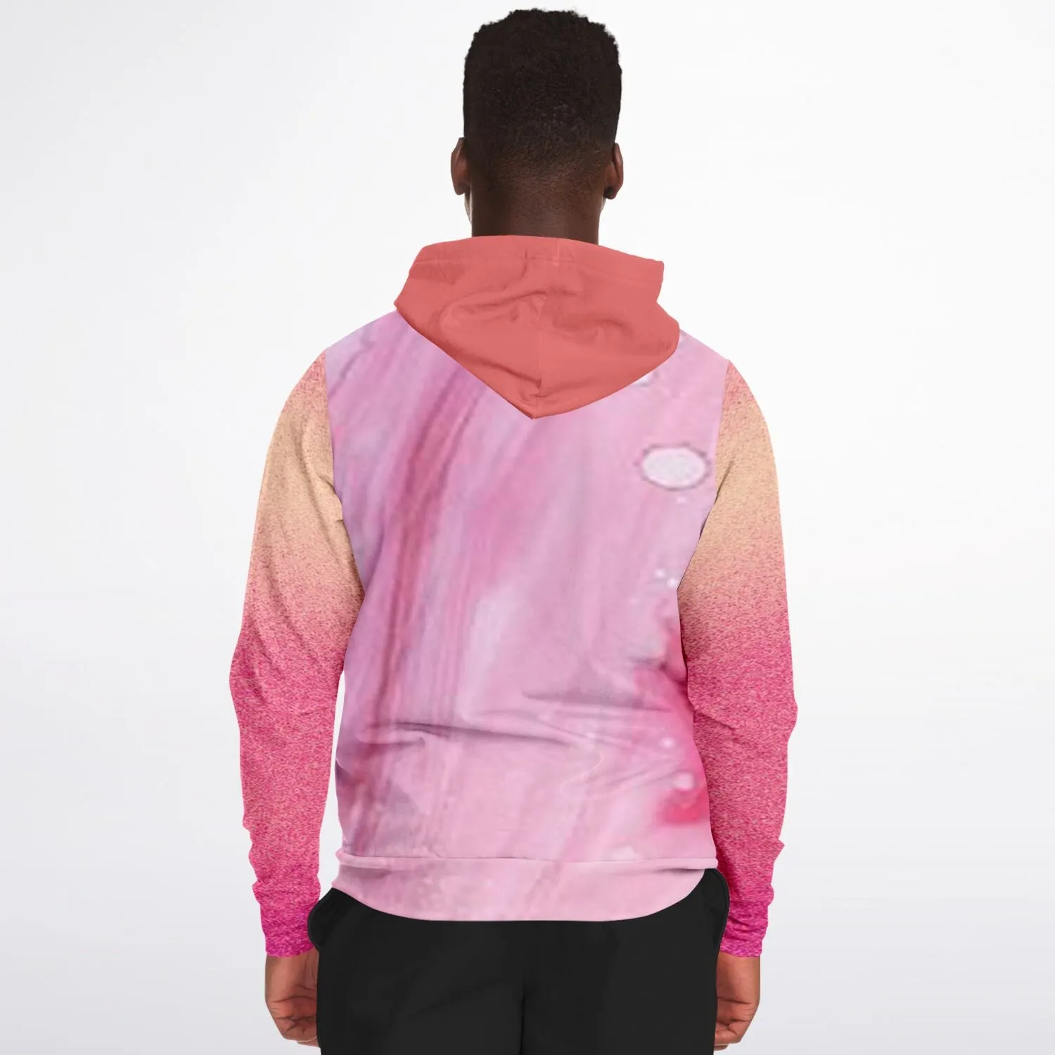 a hoodie with pinks