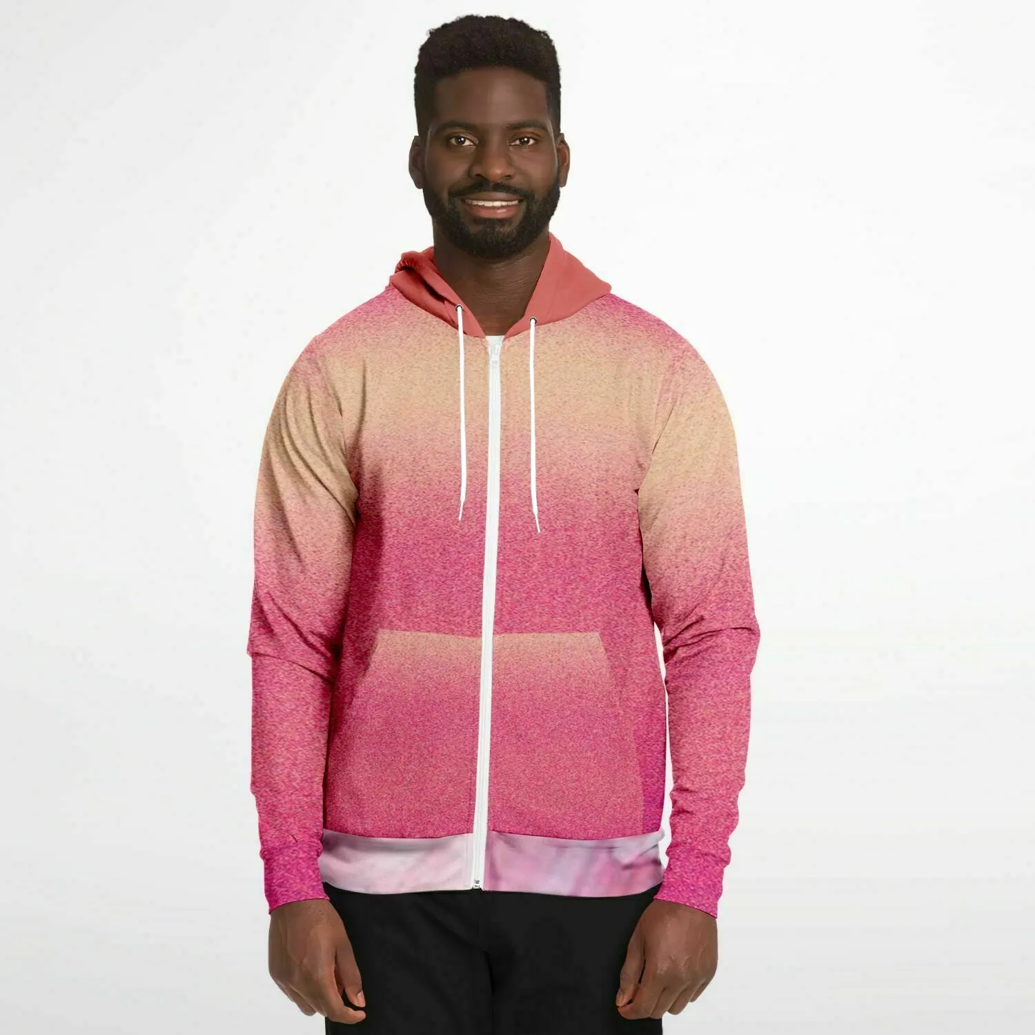 a hoodie with pinks