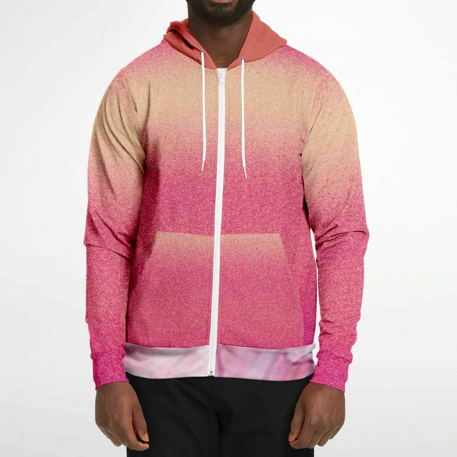 a hoodie with pinks