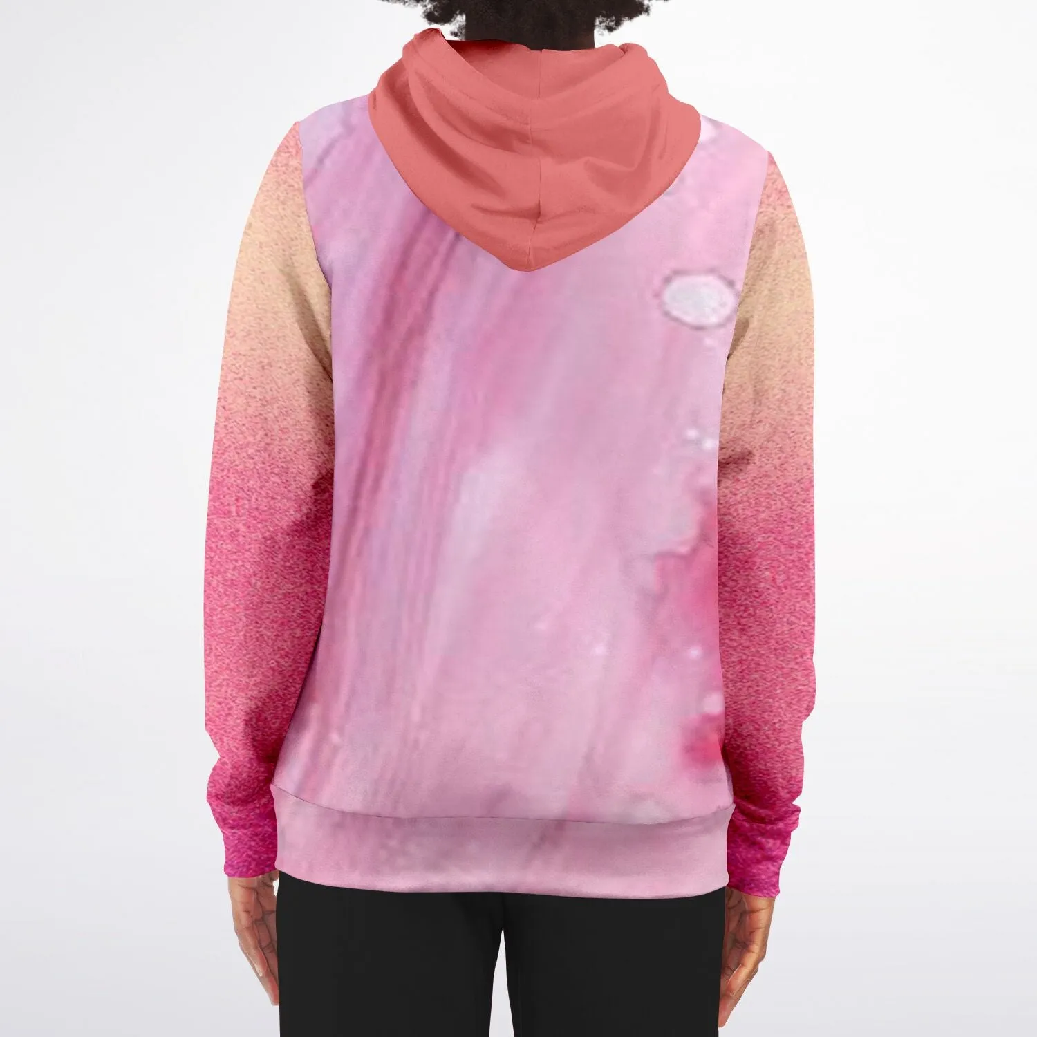 a hoodie with pinks