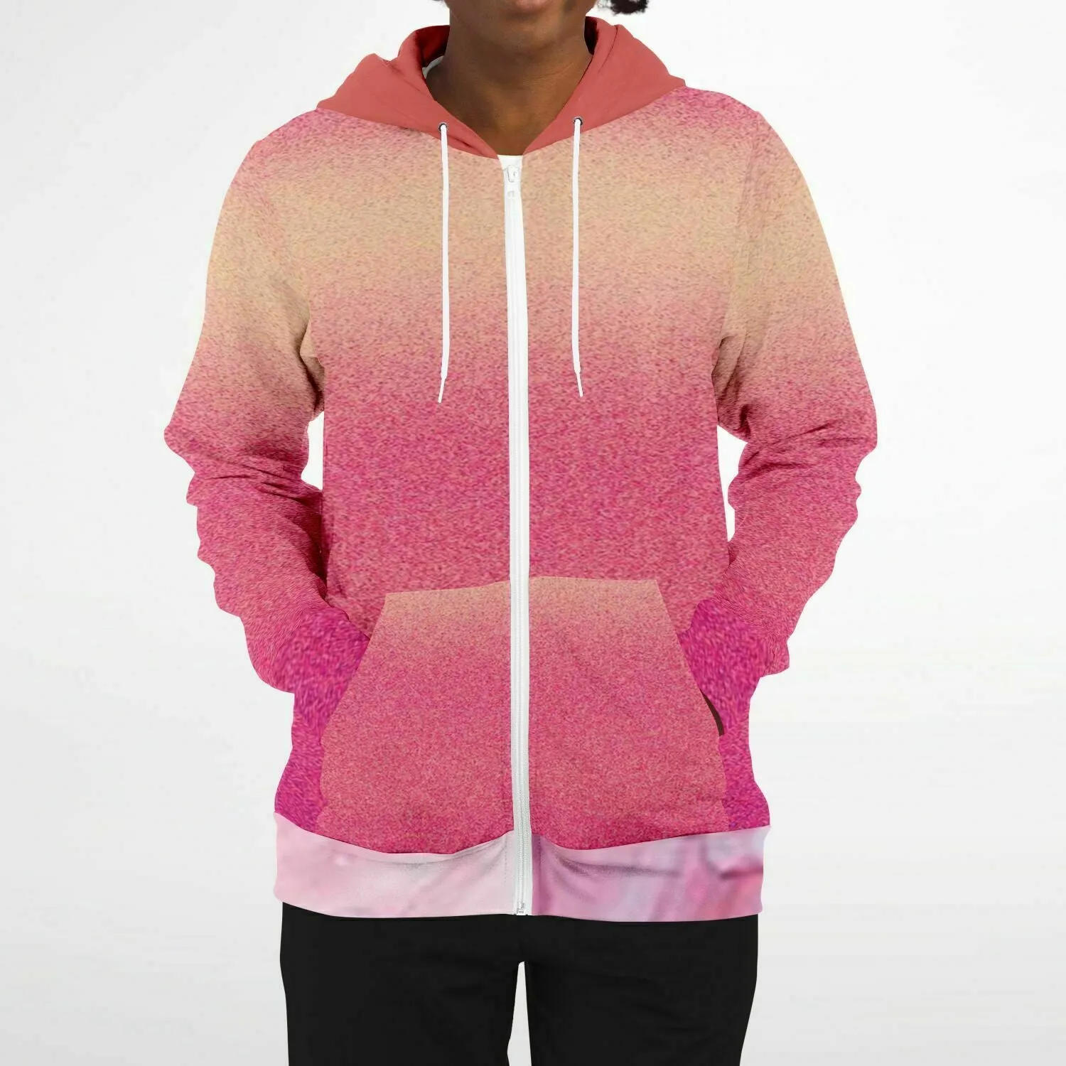 a hoodie with pinks