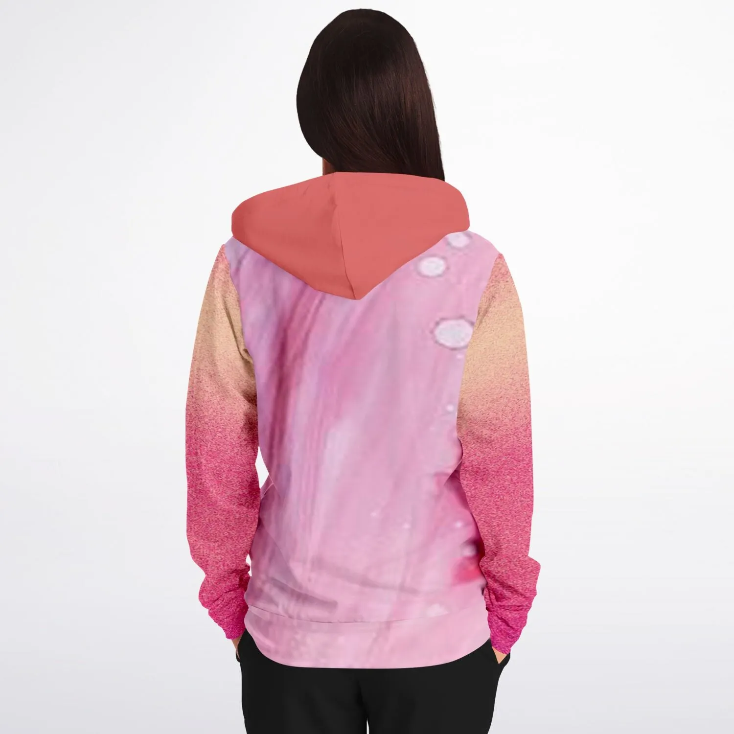 a hoodie with pinks