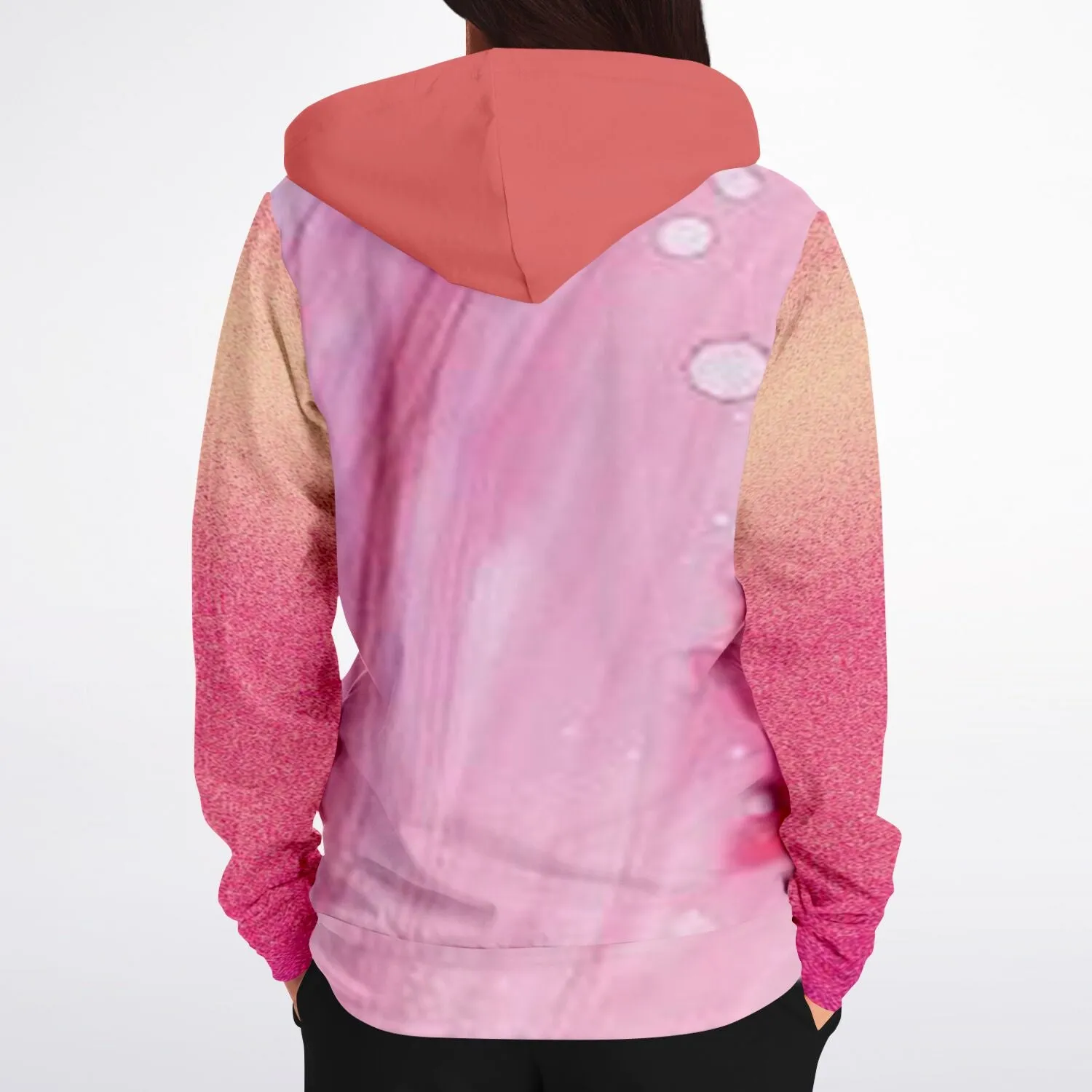 a hoodie with pinks