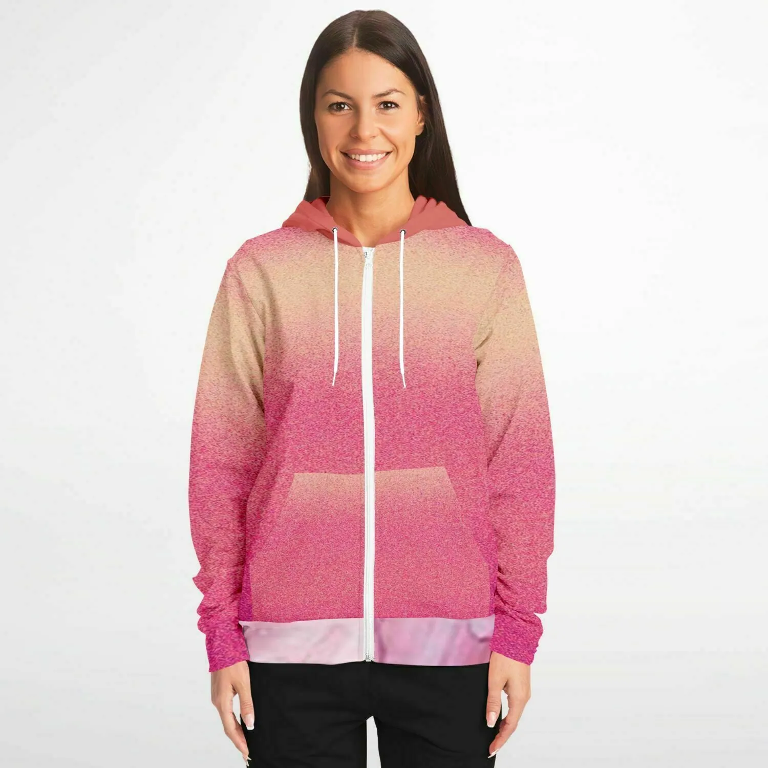 a hoodie with pinks