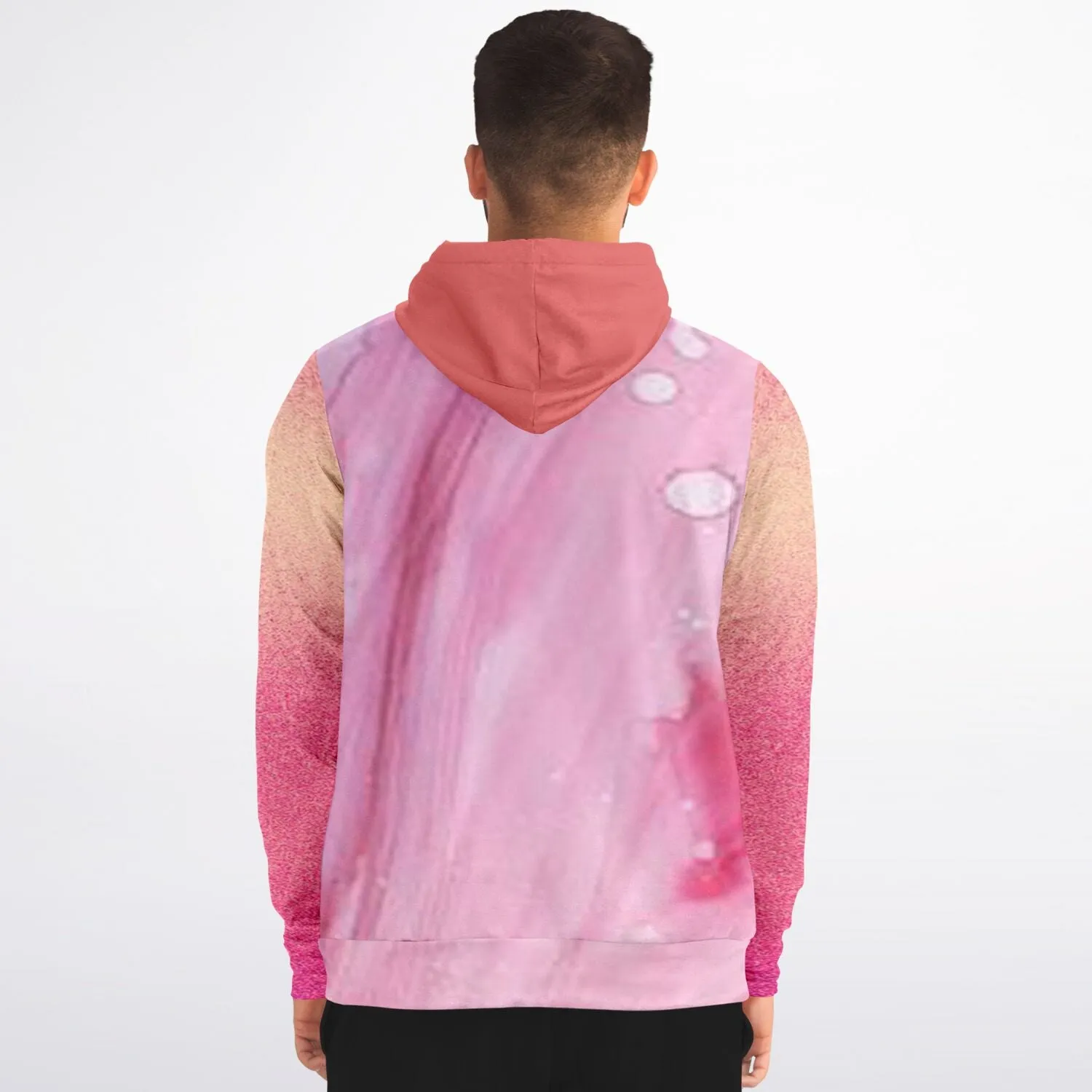 a hoodie with pinks