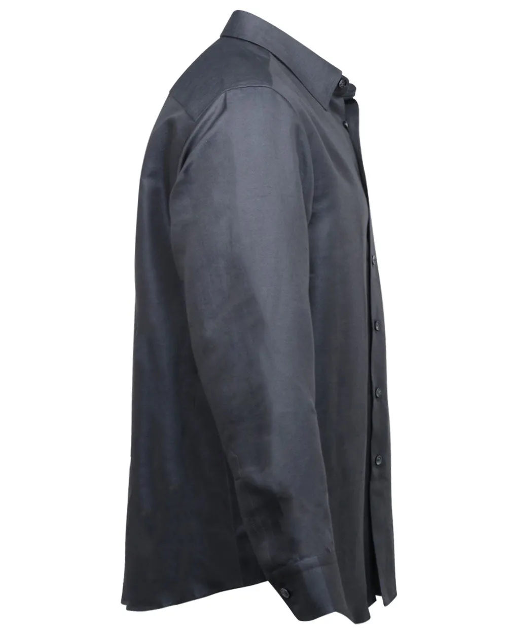 Anthracite Gabardine Dress Shirt