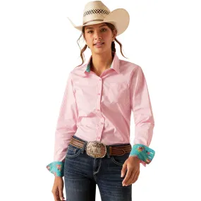 Ariat Womens Pink Striped Long Sleeve