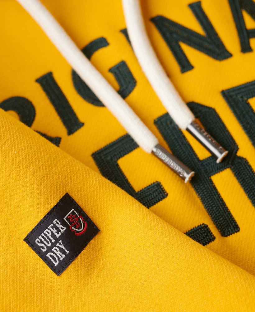 Athletic Script Graphic Hoodie | Golden Rod Yellow