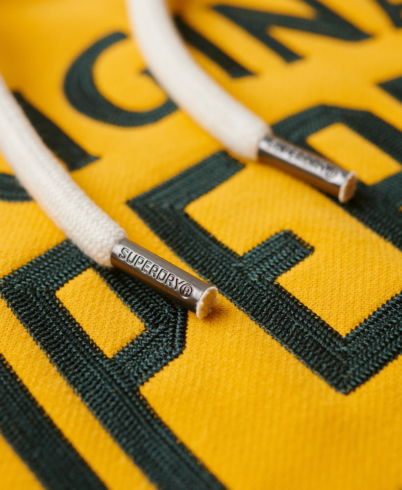 Athletic Script Graphic Hoodie | Golden Rod Yellow