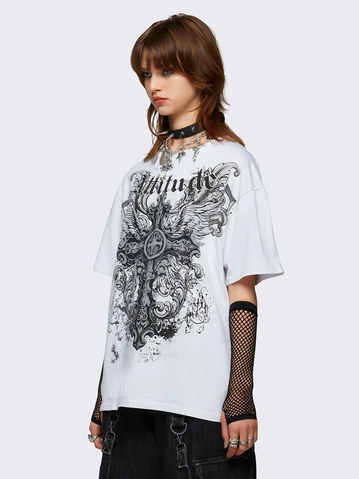 Attitude Wings Graphic T-Shirt