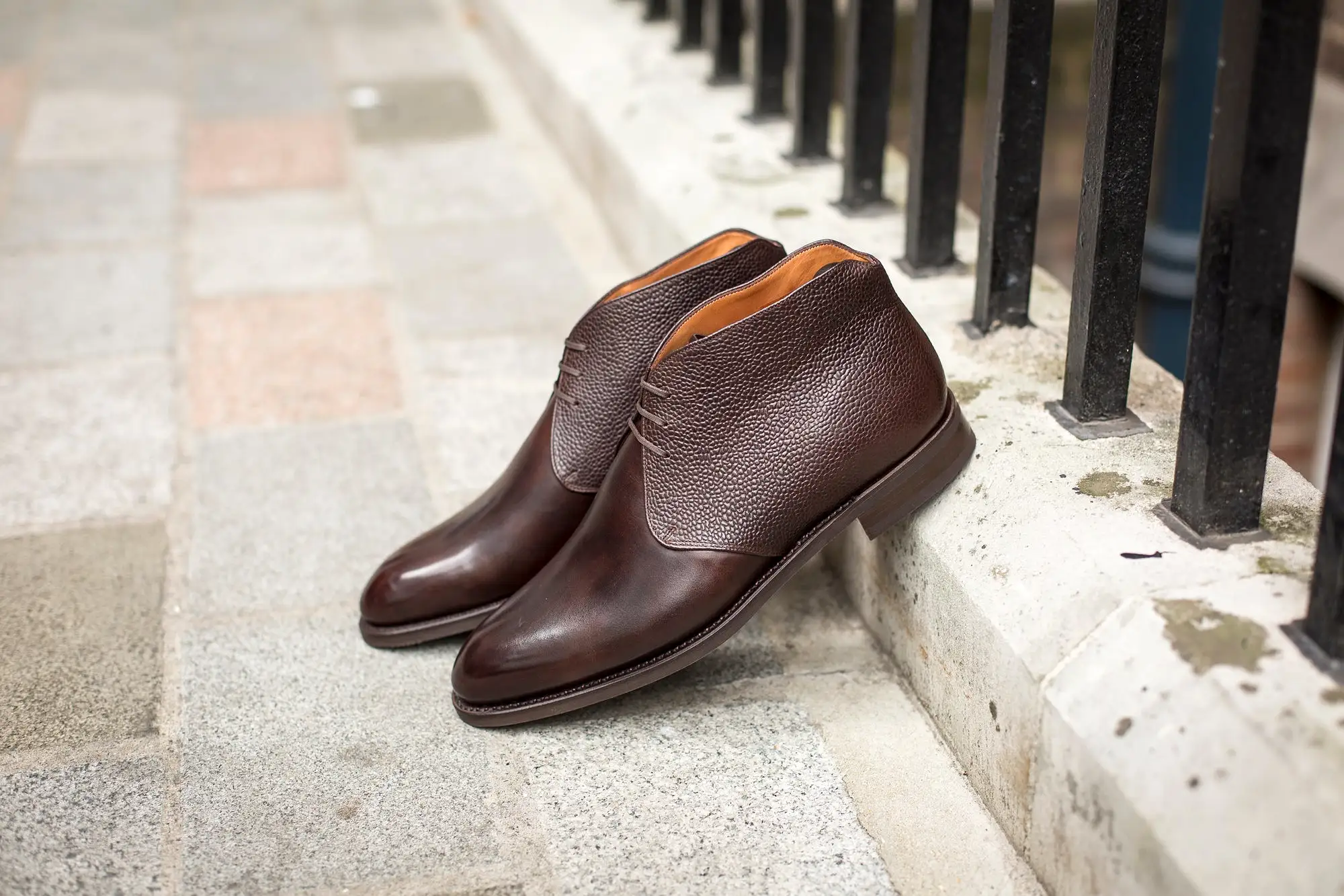 Ballard - MTO - Dark Brown Museum Calf / Dark Brown Scotch Grain - NGT Last - Country Rubber Sole