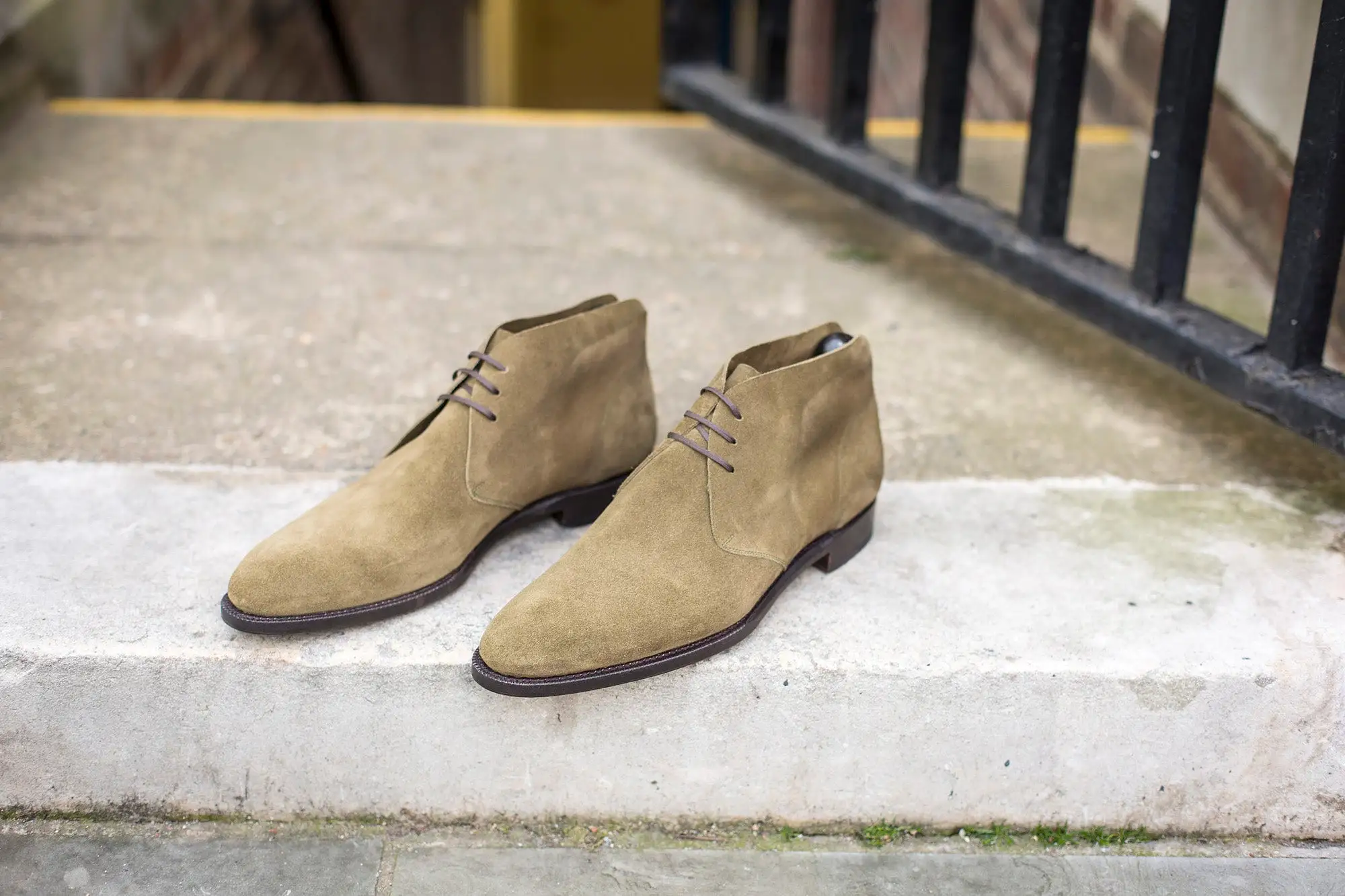 Ballard - MTO - Olive Suede - NGT Last - Single Leather Sole