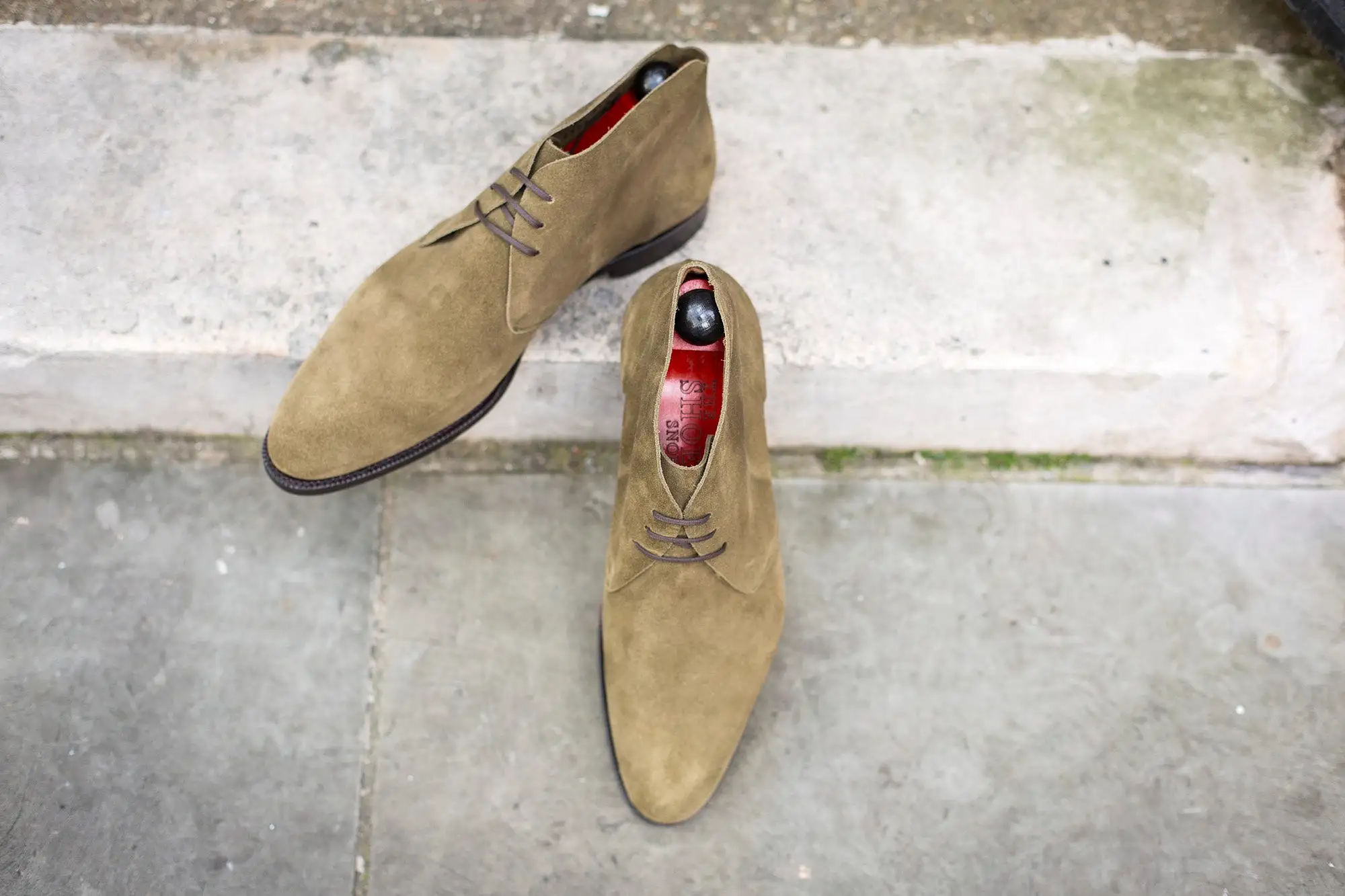 Ballard - MTO - Olive Suede - NGT Last - Single Leather Sole