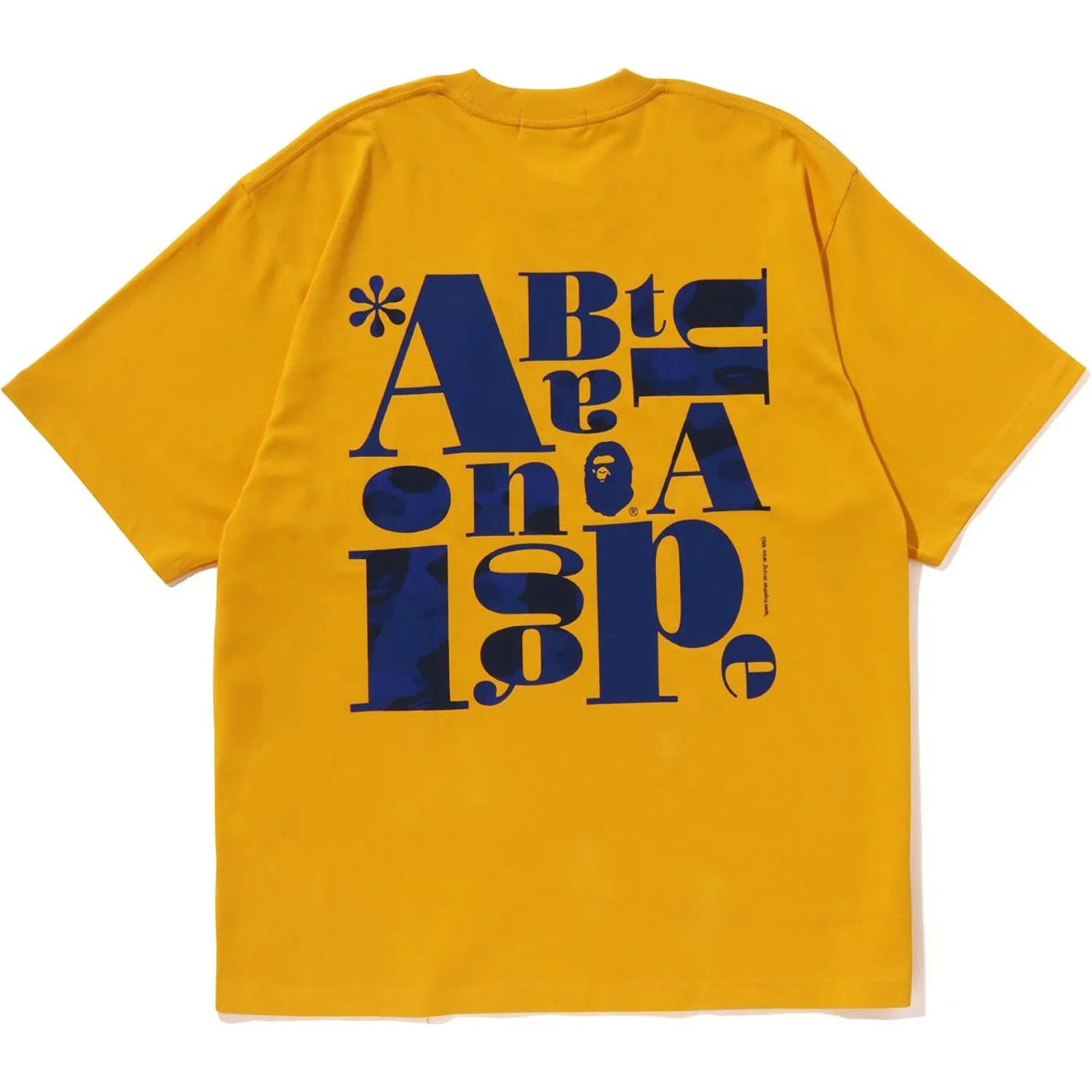 BAPE TEXT GRAPHIC TEE MENS