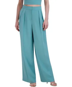 Bcbgmaxazria Womens Office Pleated Wide Leg Pants