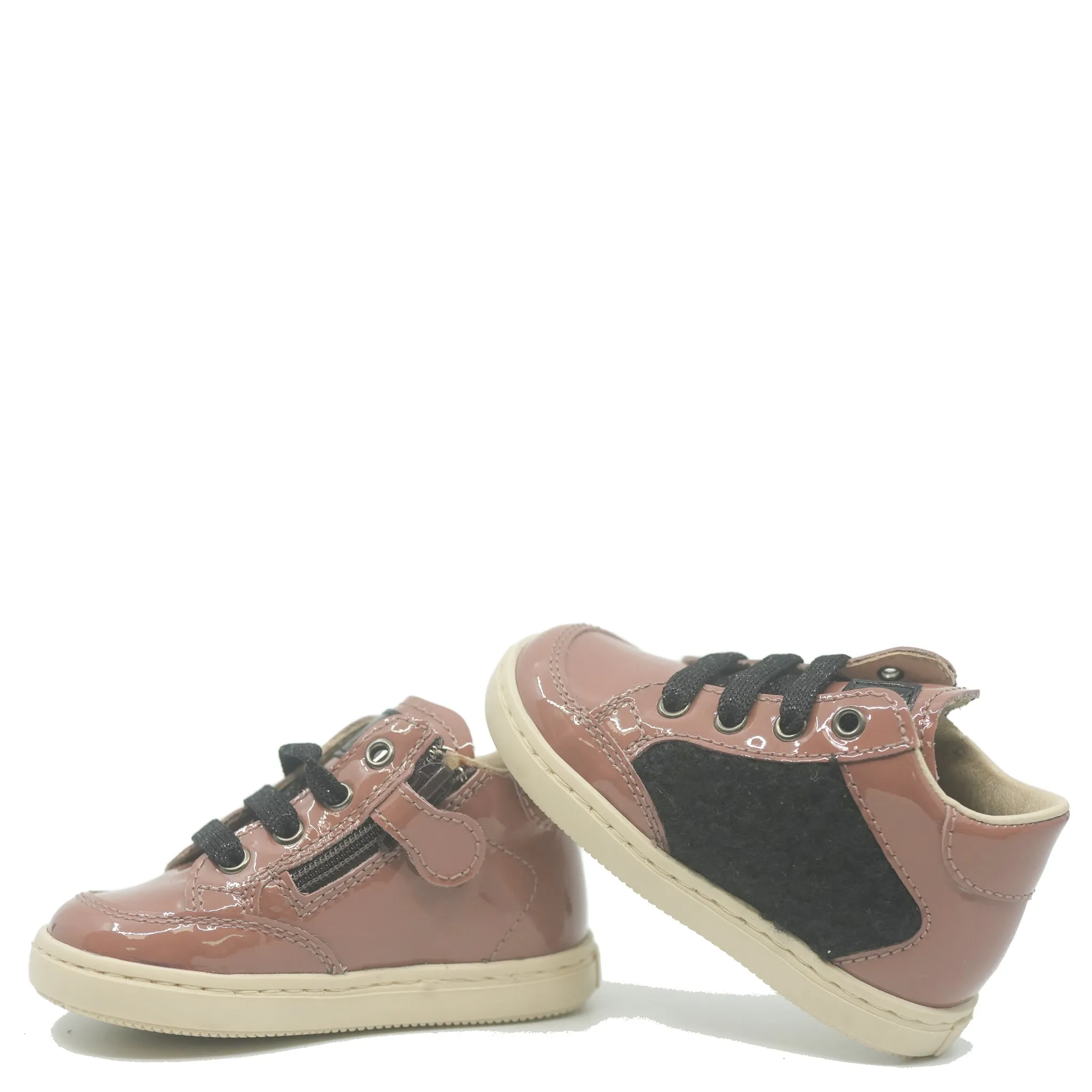 Beberlis Rosy Brown Shearling Sneaker