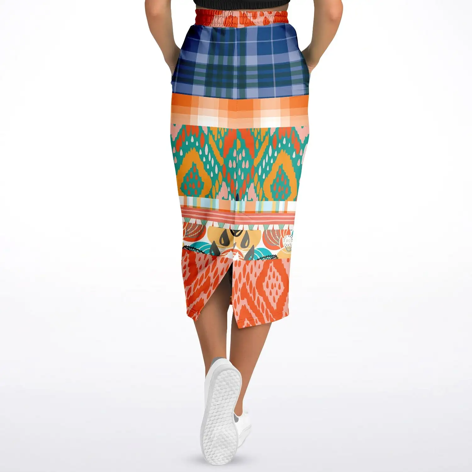 Billie Jean Eco-Poly Long Pocket Skirt