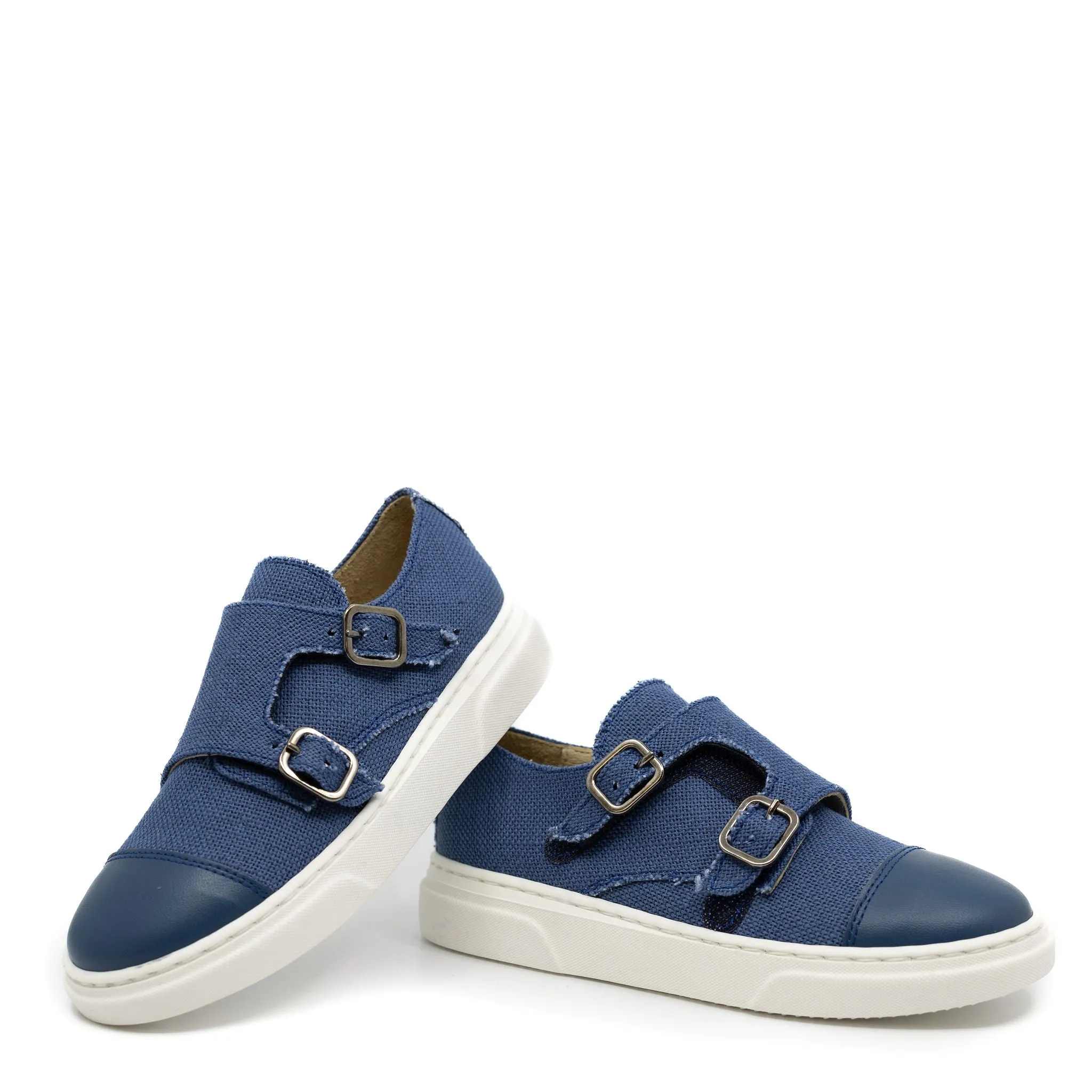 Blublonc Blue Denim Captoe Dress Sneaker