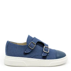 Blublonc Blue Denim Captoe Dress Sneaker