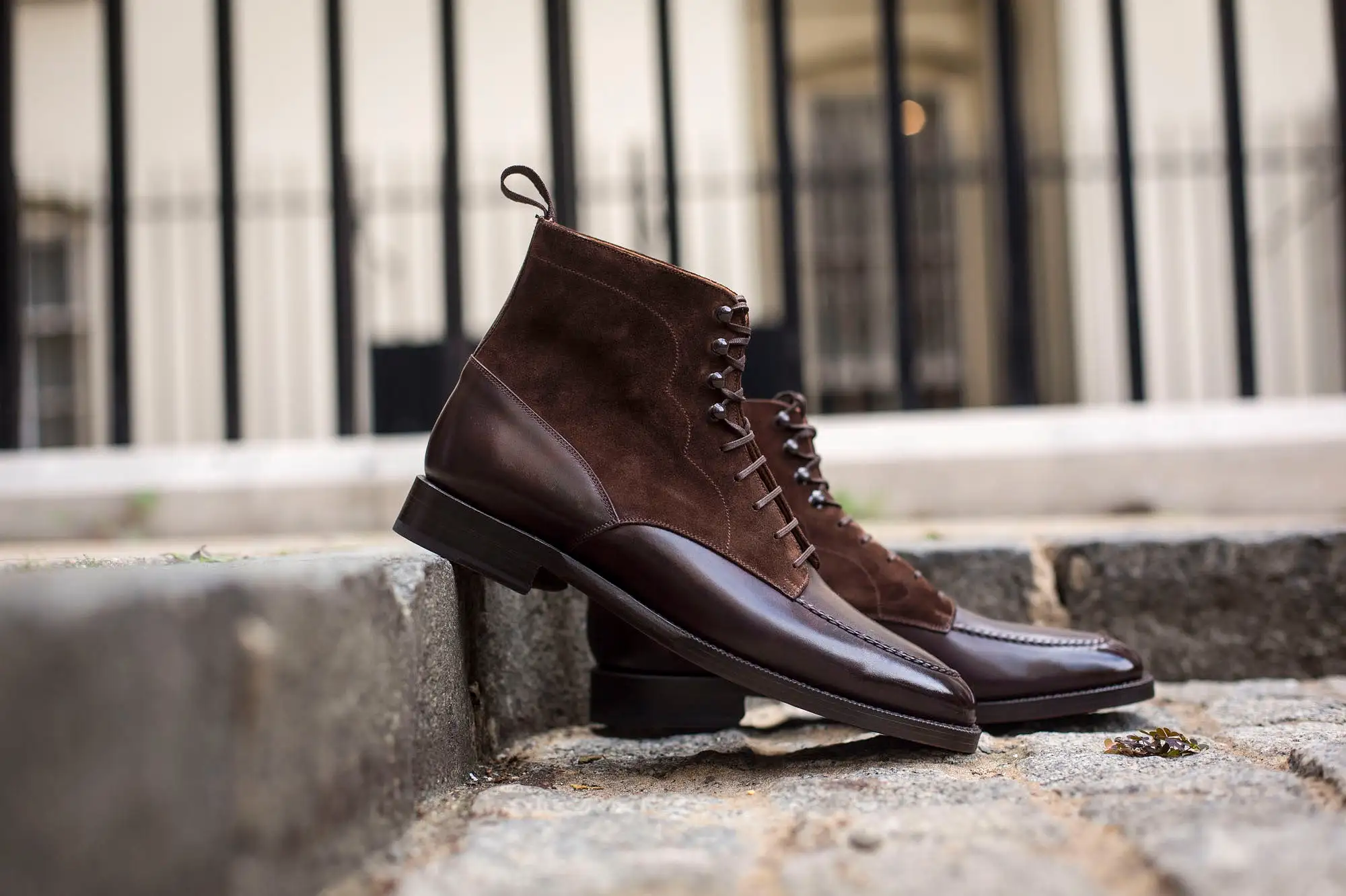 Bremerton - MTO - Dark Brown Museum Calf / Dark Brown Suede - TMG Last - Double Leather Sole