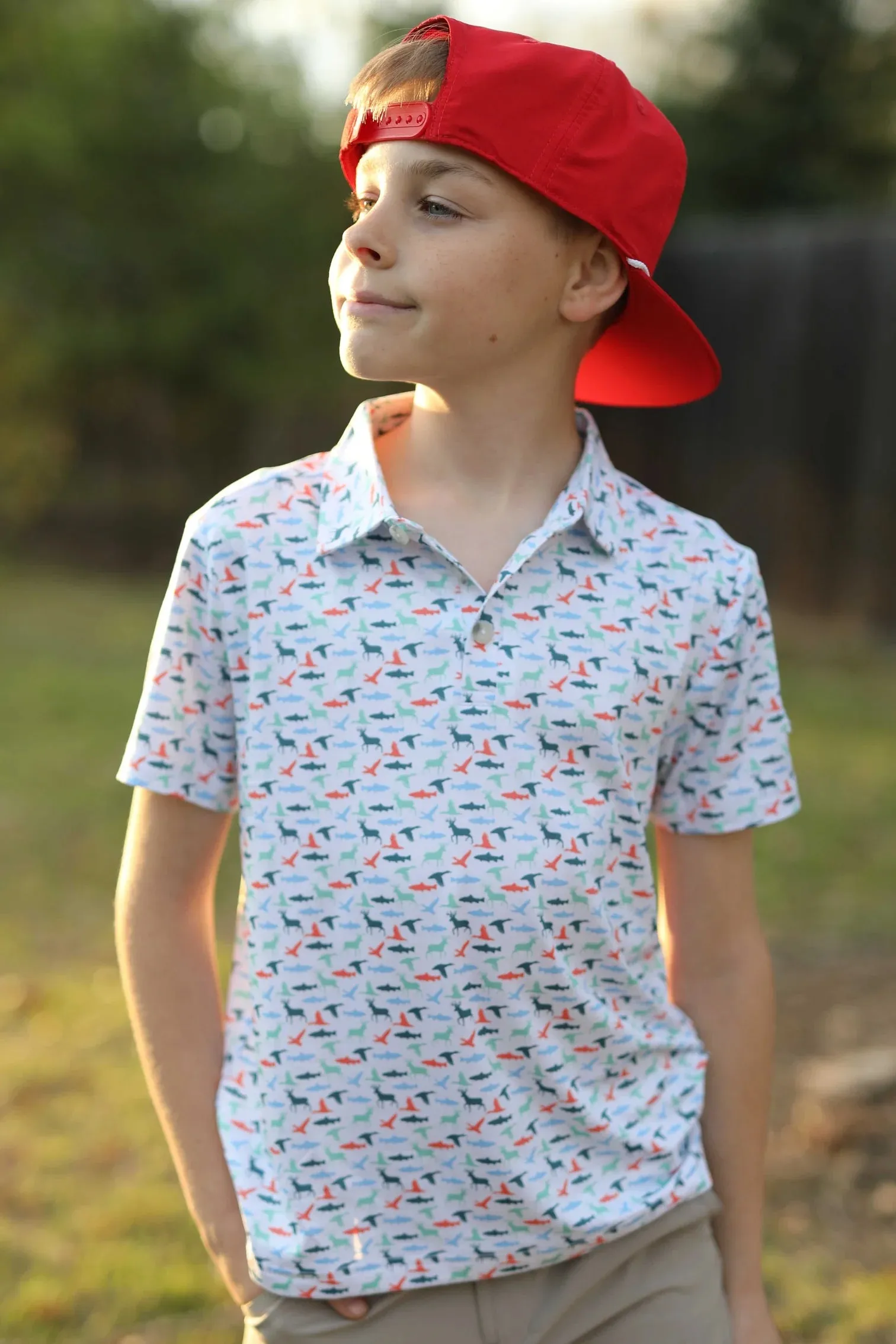 Burlebo Youth The Great Outdoors Performance Polo