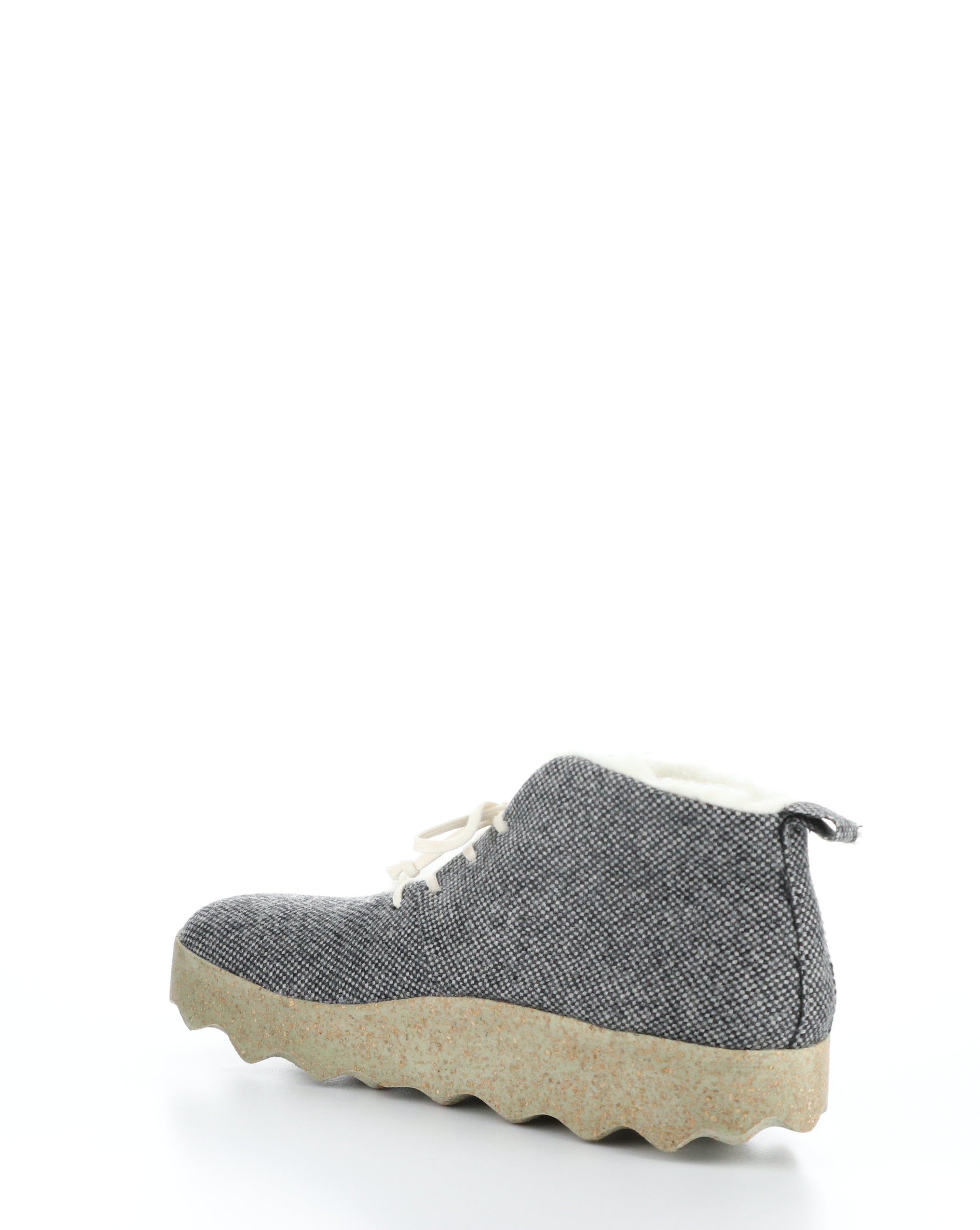 CAKE136ASP Grey Round Toe Boots