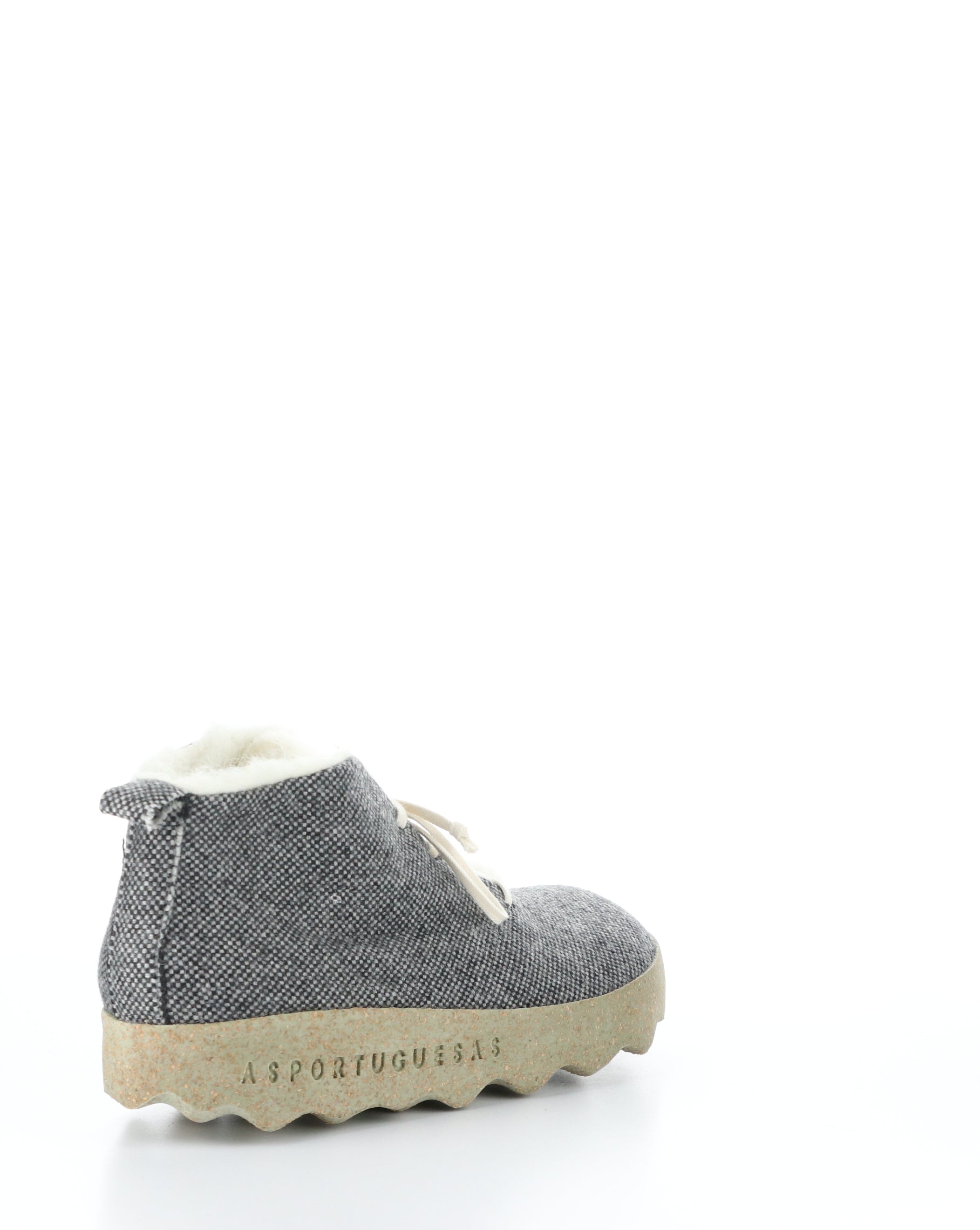 CAKE136ASP Grey Round Toe Boots