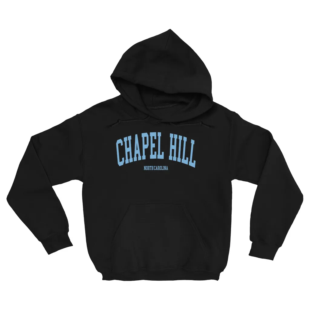 Chapel Hill North Carolina Classic Black Adult Hoodie