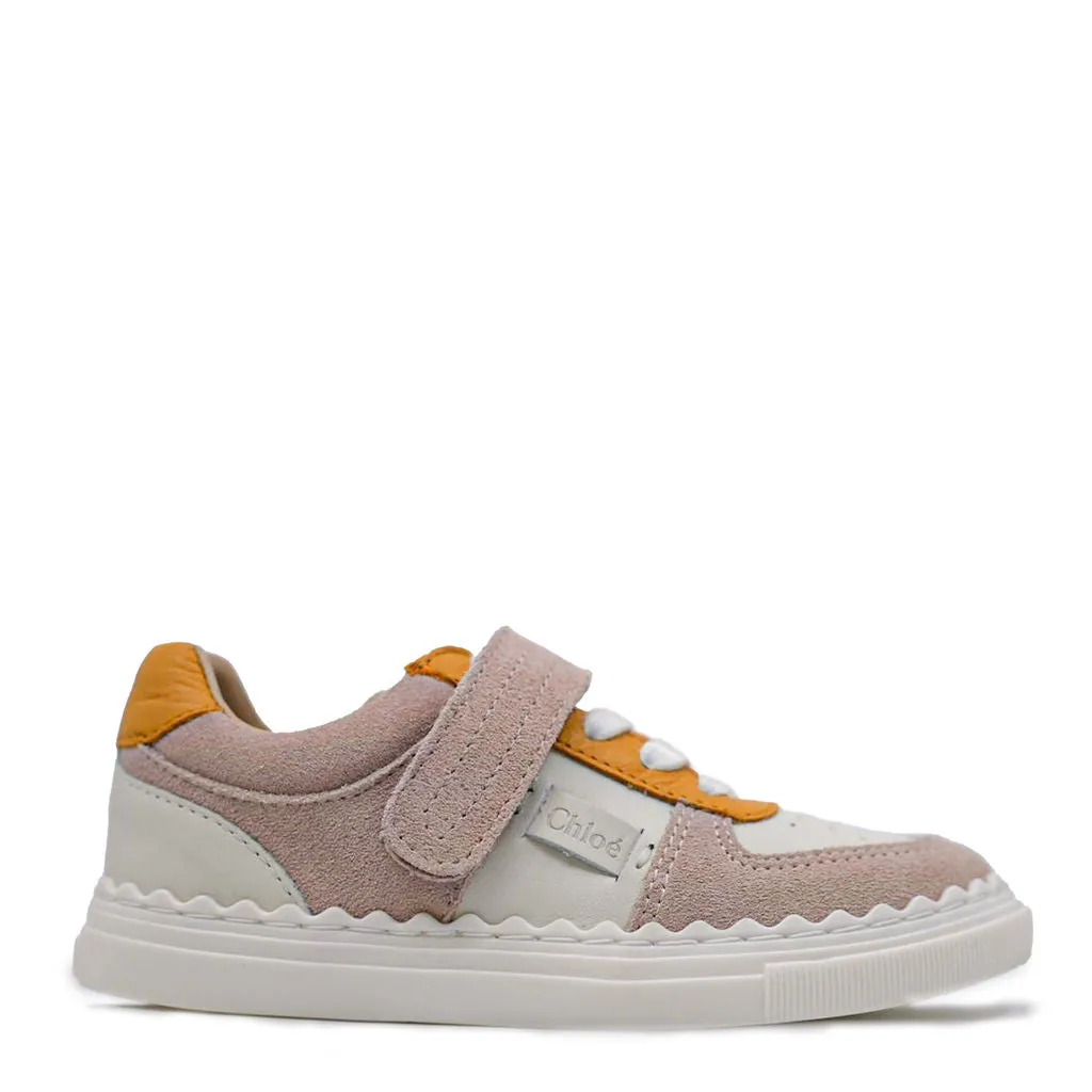 Chloe Pale Pink Multico Mini Me Sneaker