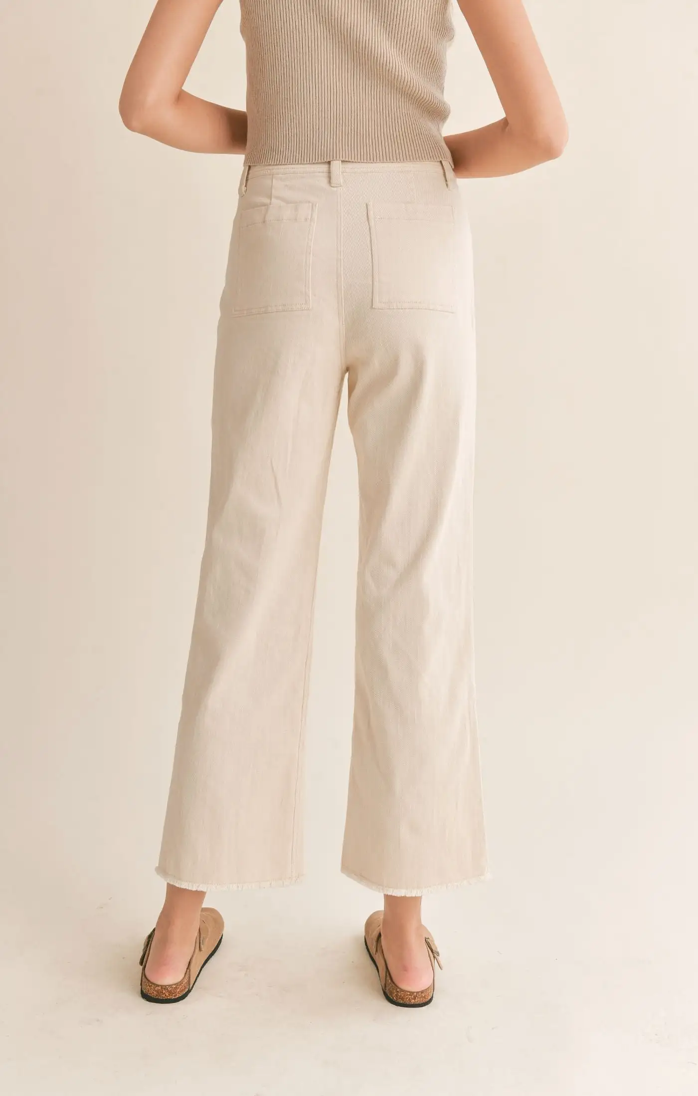 Clear Eyes Wide Leg Denim Pants