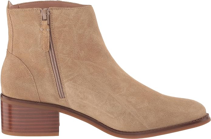 Cole Haan Holis Dark Latte Suede Buckle Detailed Pointed Toe Ankle Booties