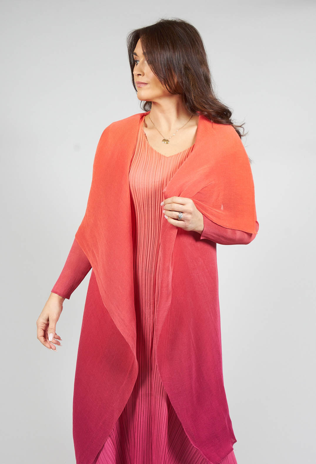 Collare Coat in Flame Beet