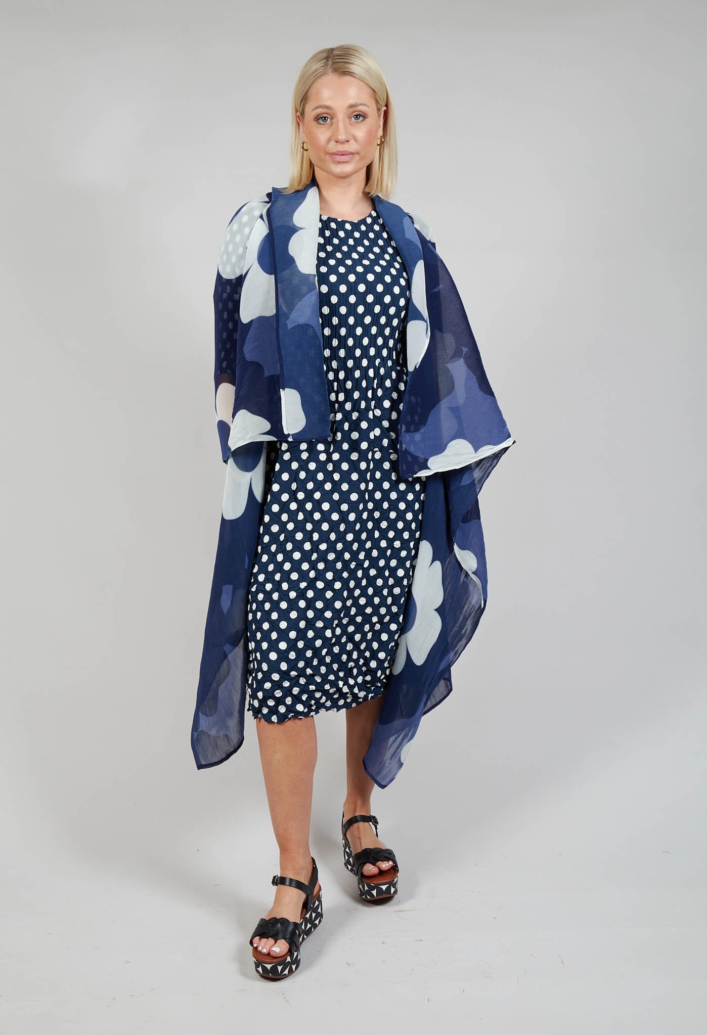 Collare Coat in Indigo Way