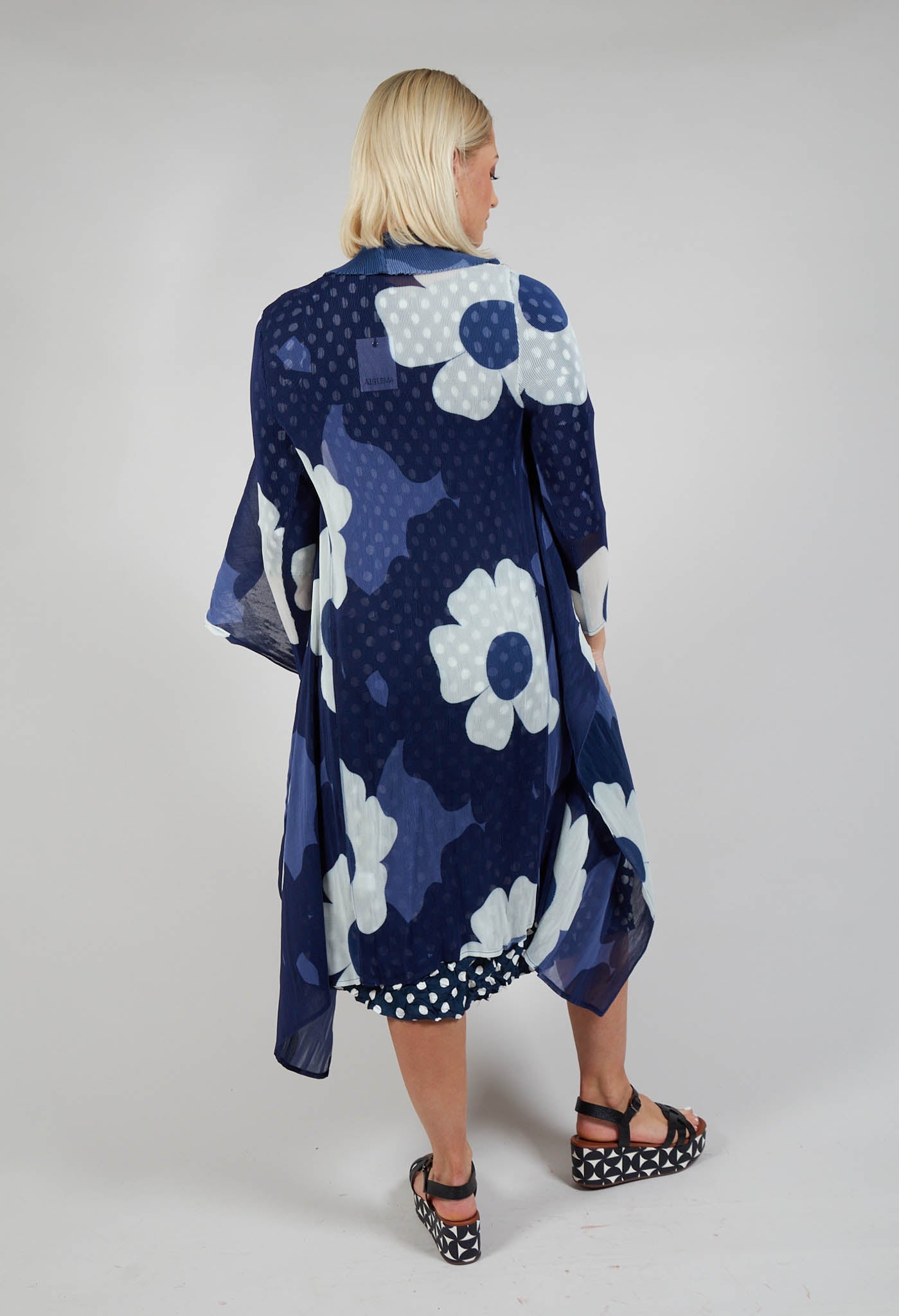 Collare Coat in Indigo Way