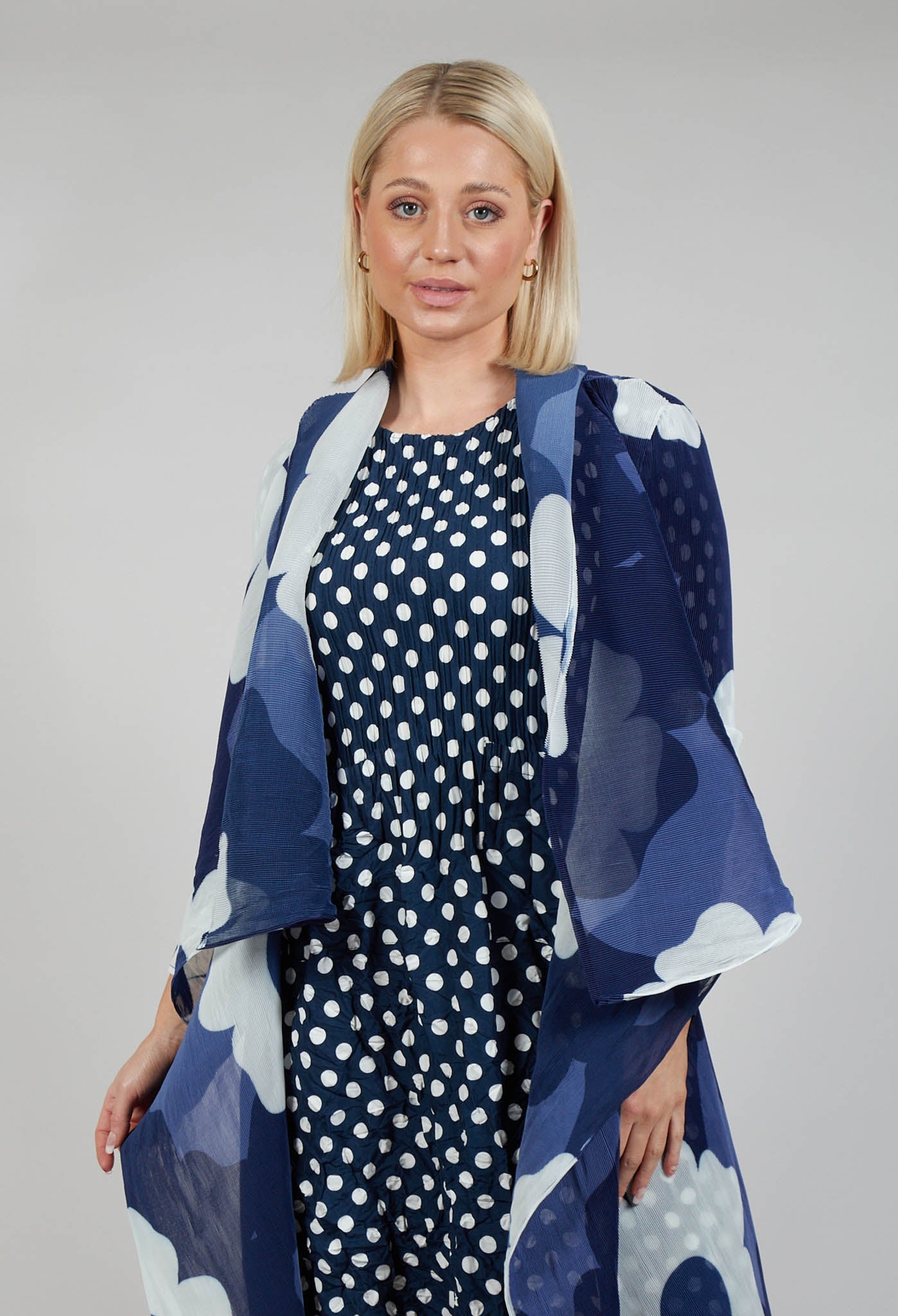 Collare Coat in Indigo Way