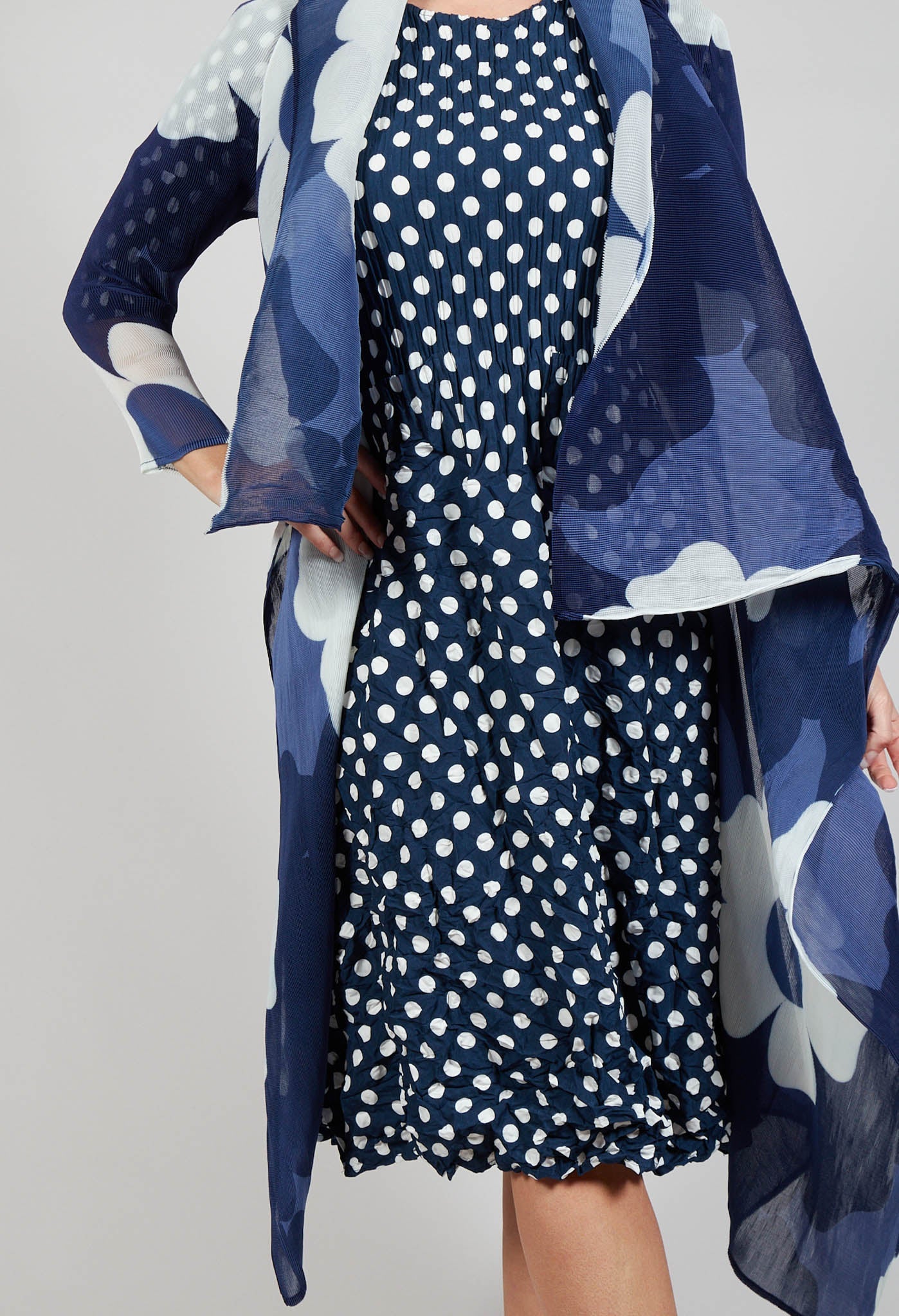 Collare Coat in Indigo Way