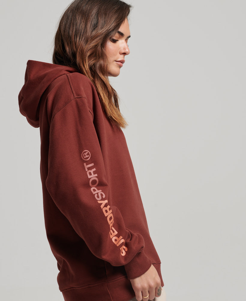 Core Oversized Hoodie | Fired Brick Brown