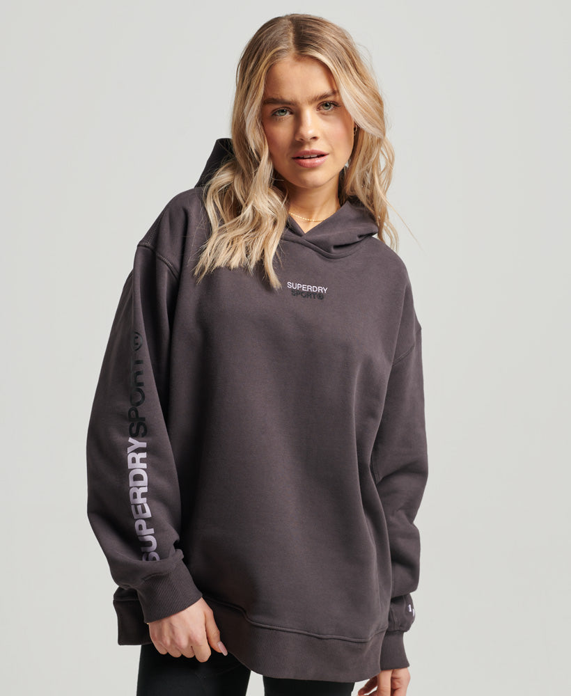 Core Oversized Hoodie | Shale Dark Grey