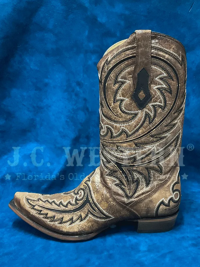 Corral C4075 Mens Inlay Embroidery Triad Western Boots Brown