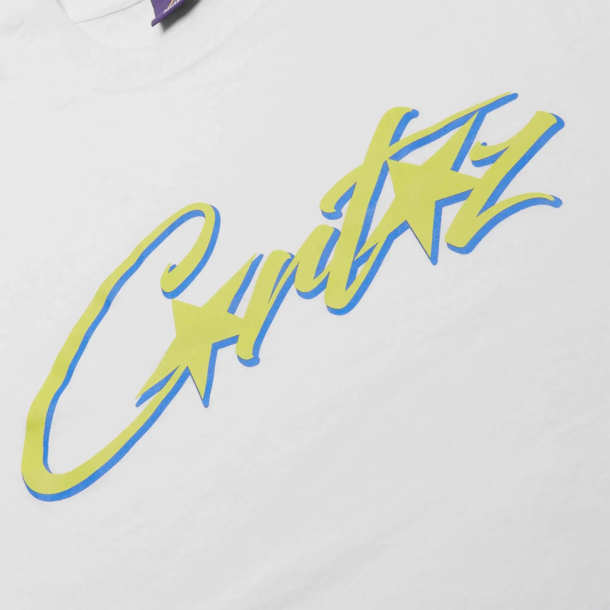 Corteiz Allstarz White Blue T Shirt